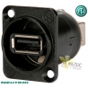 NEUTRIK NAUSB-W-B - Gniazdo tablicowe USB
