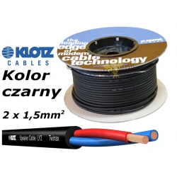 KLOTZ LY215SW TWINAX - Przewód kabel kolumnowy 2 x 1,5mm2 czarny
