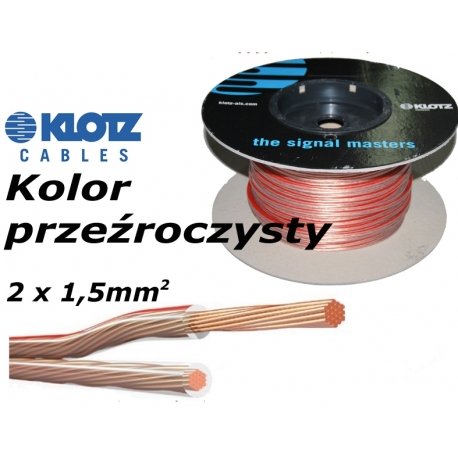 KLOTZ LYP015T - Instalacyjny przewód kolumnowy 2 x 1,5mm2