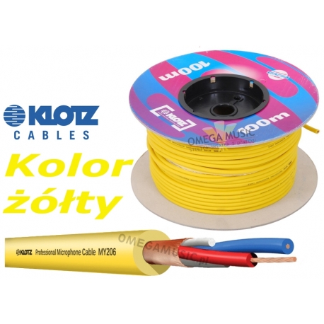 KLOTZ MY206GE - Przewód kabel mikrofonowy symetryczny żółty