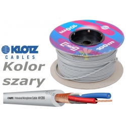 KLOTZ MY206GR - Przewód kabel mikrofonowy symetryczny szary