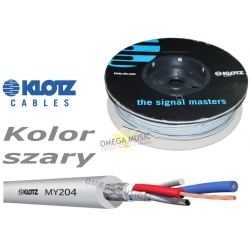 KLOTZ MY204GR - Przewód kabel mikrofonowy symetryczny szary