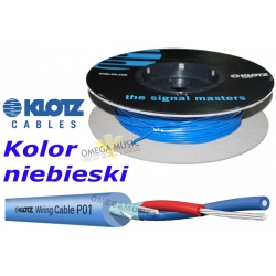 KLOTZ P0122YBL - Instalacyjny przewód kabel mikrofonowy symetryczny niebieski
