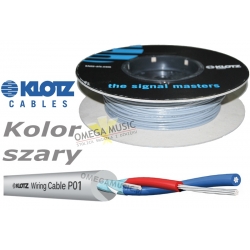 KLOTZ P0122YGR - Instalacyjny przewód kabel mikrofonowy symetryczny szary