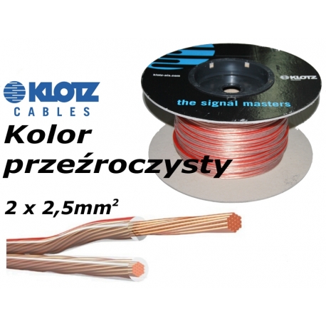 KLOTZ LYP025T - Instalacyjny przewód kolumnowy 2 x 2,5mm2