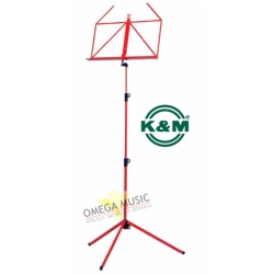 K&M 100/1-RD - Orkiestrowy pulpit do nut czerwony