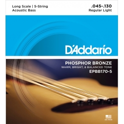 D'ADDARIO EPBB170-5 (45-130) Struny do gitary basowej akustycznej