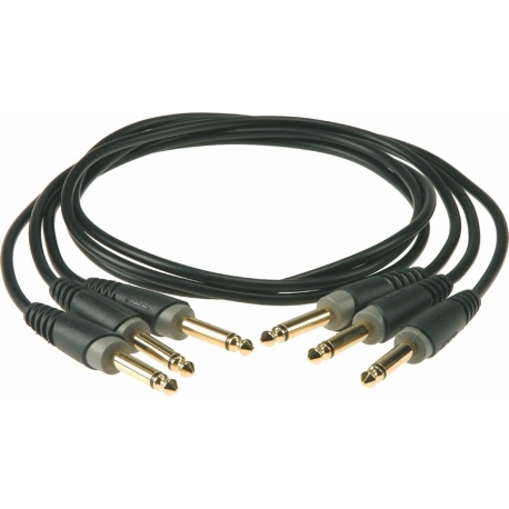 KLOTZ PP-JJ0015 - Przewód Jack 6,3mm - Jack 6,3mm  0,15m patch cable 3szt.