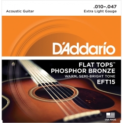 DADDARIO EFT15 (10-47) Struny do gitary akustycznej szlifowane