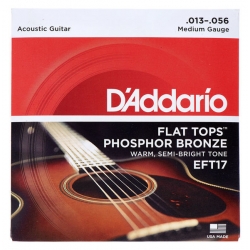 D'ADDARIO EFT17 (13-56) Struny do gitary akustycznej szlifowane