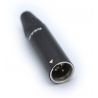 REAN RT3MC-B - Wtyk mini XLR 3 pin. męski