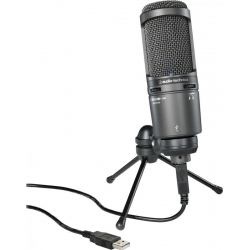 AUDIO-TECHNICA AT2020USB+ - Studyjny mikrofon pojemnościowy