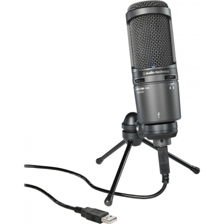 AUDIO-TECHNICA AT2020USB+ - Studyjny mikrofon pojemnościowy