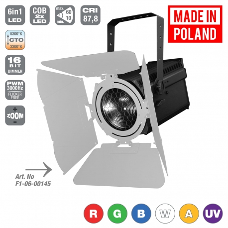 Flash LED Fresnel Lantern 300W ZOOM Mk2 - Reflektor RGBWA-UV