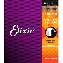 ELIXIR NanoWeb 16052 (12-53) Struny do gitary akustycznej