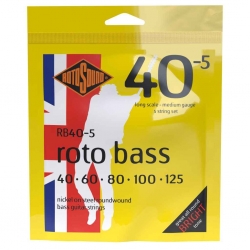 ROTOSOUND RB40-5 Roto Bass (40-125) Struny do gitary basowej