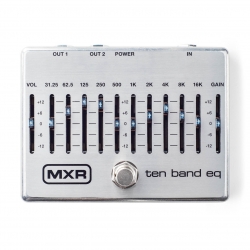 MXR M-108 Silver 10-BAND Graphic EQ