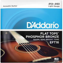 DADDARIO EFT16 (12-53) Struny do gitary akustycznej szlifowane