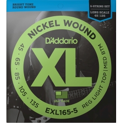 D'ADDARIO EXL-165-5 (45-135) Struny do gitary basowej