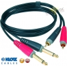 KLOTZ AT-CJ0100 - Kabek duży jack - RCA  1m