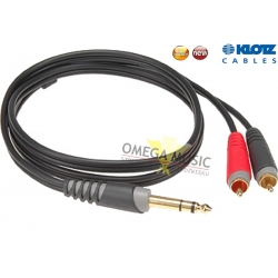 KLOTZ AY3-0300 - Kabel Jack 6,3mm - 2 x RCA  3m