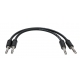 KLOTZ KPK06PPSW - Przewód Jack 6,3mm - Jack 6,3mm  0,60m patch cable 2szt.