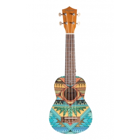 BAMBOO BU-21L GREEN JUNGLE - ukulele sopranowe z pokrowcem