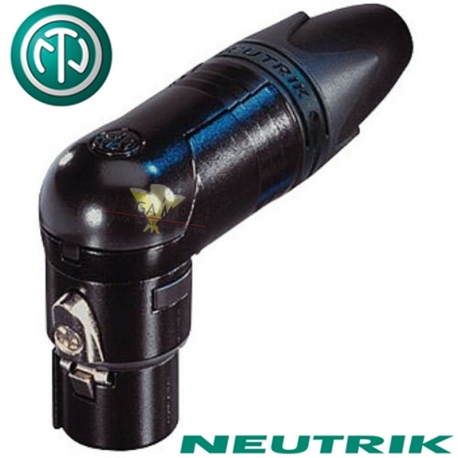 NEUTRIK NC3FRX-B - Złącze XLR żeńskie kątowe