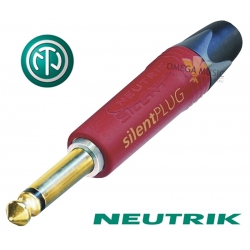 NEUTRIK NP2X-AU-SILENT - Złącze JACK 6,3mm mono