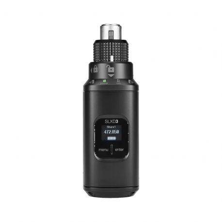 Shure SLXD3 - nadajnik typu plug-on ze złączem XLR