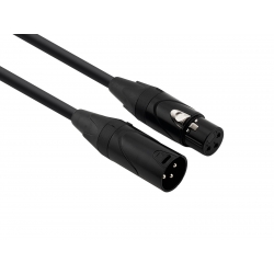 RED'S MUSIC MC1110BLK - Przewód mikrofonowy XLR-XLR 1m