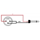 RED'S MUSIC MC1250BLK - Przewód mikrofonowy JACK-XLR 5m
