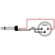 RED'S MUSIC MC1350BLK - Przewód mikrofonowy JACK-XLR 5m