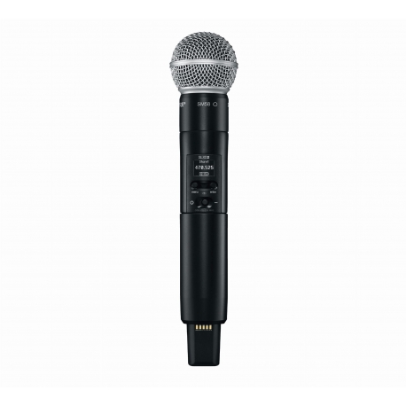 Shure SLXD2-SM58 - Nadajnik bezprzewodowy z wkładką SM58 Shure SLXD2-SM58 - Nadajnik bezprzewodowy z wkładką SM58