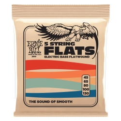 Ernie Ball 2810 Flatwound Bass struny do gitary basowej 45-130