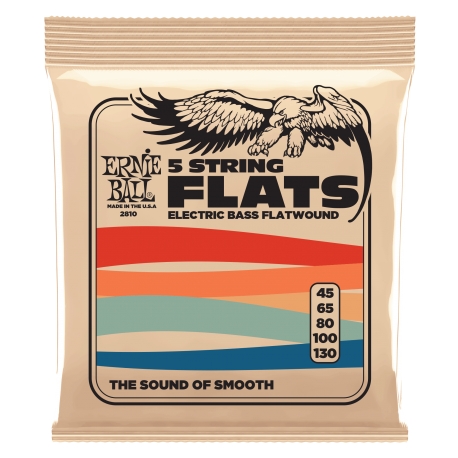 Ernie Ball 2810 Flatwound Bass struny do gitary basowej 45-130