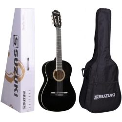 SUZUKI SCG-2 BK - Gitara klasyczna 4/4 z pokrowcem