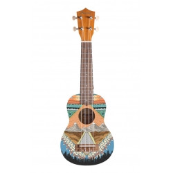 BAMBOO BU-21L GREEN JUNGLE - ukulele sopranowe z pokrowcem