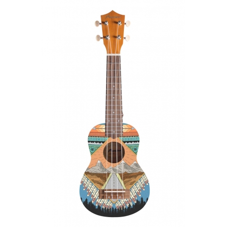 BAMBOO BU-21L GREEN JUNGLE - ukulele sopranowe z pokrowcem