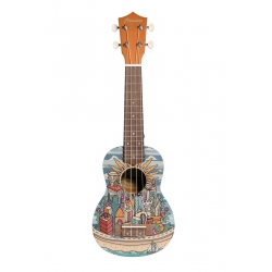 BAMBOO BU-21L GREEN JUNGLE - ukulele sopranowe z pokrowcem