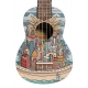 BAMBOO BU-21L GREEN JUNGLE - ukulele sopranowe z pokrowcem
