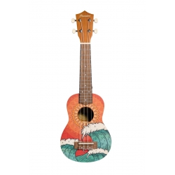 BAMBOO BU-21L GREEN JUNGLE - ukulele sopranowe z pokrowcem