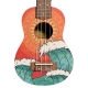 BAMBOO BU-21L GREEN JUNGLE - ukulele sopranowe z pokrowcem