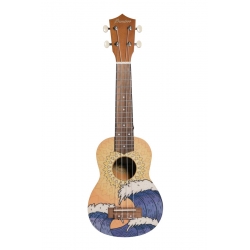BAMBOO BU-21L GREEN JUNGLE - ukulele sopranowe z pokrowcem