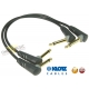 KLOTZ AU-AJJ0030 - Przewód Jack 6,3mm - Jack 6,3mm  0,3m patch cable 2szt.